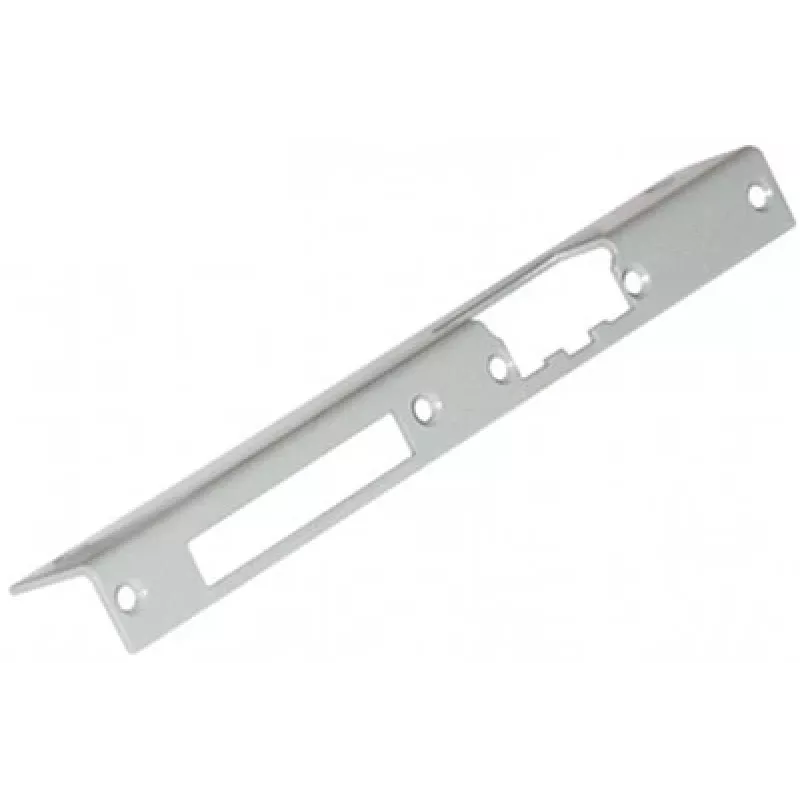 ELEKTRA-PLUS Angled Long Right-Handed Door Escutcheon, Brown, 240x40 mm, Steel, Painted, for Euro Profile Cylinder Lock, Surface Mounted, Interior Door, Series 2423
