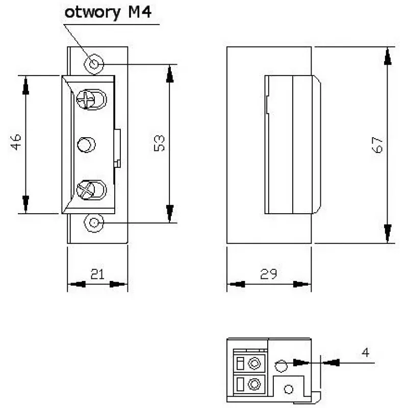 ELEKTRA-PLUS R4 Symmetrical Electric Strike with Memory, without Blocking