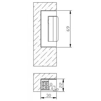 ELEKTRA-PLUS Electric Door Strike R4 with Memory and Mechanical Blockade Symmetrical 24V 7544
