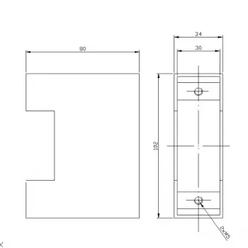 ELEKTRA-PLUS KASETA ELEKTRA R1 External Roller Shutter Cassette, Aluminum, 165x165 mm, Surface/Recessed Mount, RAL Colors