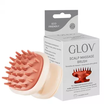 GLOV Scalp Massage Silicone Brush for Head Massage - Rose Pink