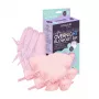 GLOV_SET Overnight Blowout Set Heatless Hair Curlers 3pcs + Mini Satin Bonnets 3pcs Pink