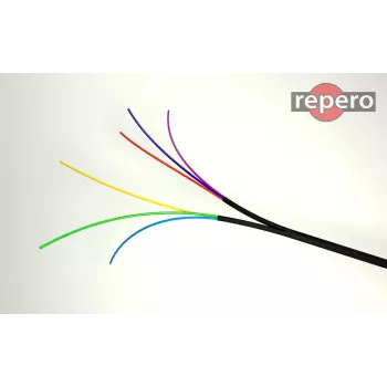 REPERO 735 Industry Warning Tape 25mm x 25m White-Black