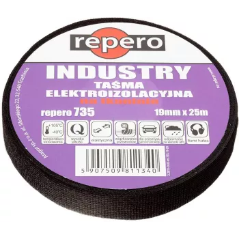 REPERO 735 Industry PVC Electrical Insulation Tape 19mm x 25m Black