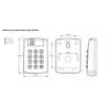 ROGER SL2000F Combination Lock - Standalone Digital Keypad with Backlit Metal Keys, IP65, 250 Users