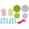 LEAN TOYS Colorful Sink with Tap Dishwasher with Accessories