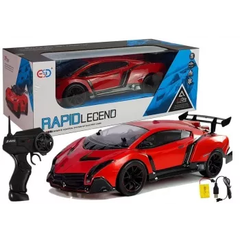LEAN TOYS Remote-Controlled Sports Car 1:16 Scale 2.4 GHz
