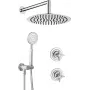 DEANTE Concealed Shower Set Arnika Chrome 2-Outlet Round Rain Shower 250mm