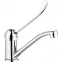 DEANTE Washbasin Faucet with Swivel Spout - Clinic Lever, Chrome, Single-Hole Deck-Mounted, 7 L/min