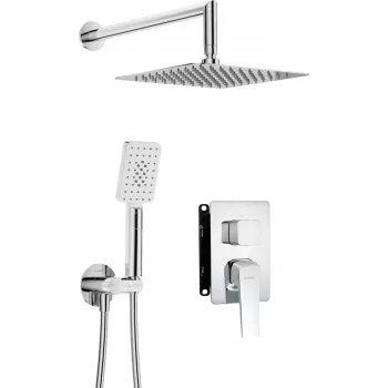 DEANTE Omnires Y Concealed Shower Set with Mixer Box, Chrome, 2 Outlets