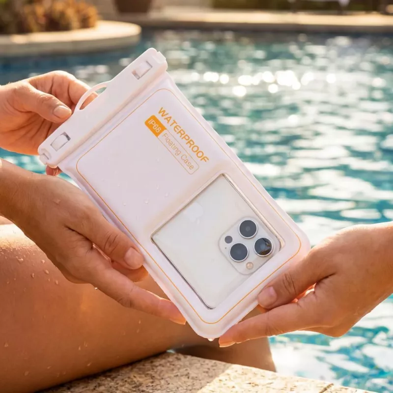 iLike Waterproof Floating Phone Case White
