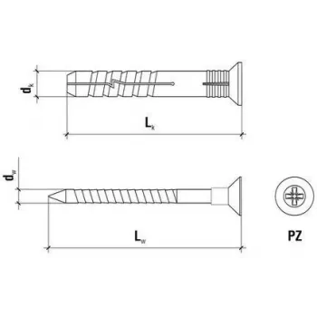 WKRĘT-MET Rapid Mounting Dowel SM-06040 6 x 40 mm 200 pcs