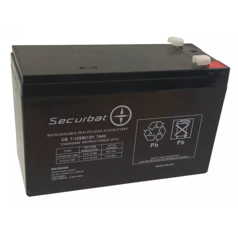 POWERBAT SECURBAT 7-12 AGM Battery 12V 7Ah