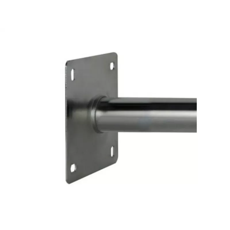 CORAB USL-48/250AL Angular Wall Mount Bracket for 48mm Pole, 250mm Offset, Aluminum, Silver