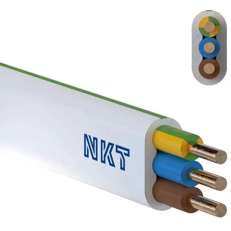 NKT instal PLUS YDYp 3x2.5 mm² Power Cable 100m White