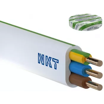 NKT instal PLUS YDYp 3x2.5 mm² Power Cable 100m White