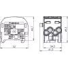 SIMET SCB 25-2 Al/Cu 80-120 SIMBLOCK Distribution Block - Grey 81505002