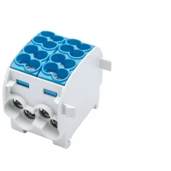 SIMET SCB 25-2 Branch Distribution Block 1-Pole 100A 1000V Al/Cu Blue 81505003