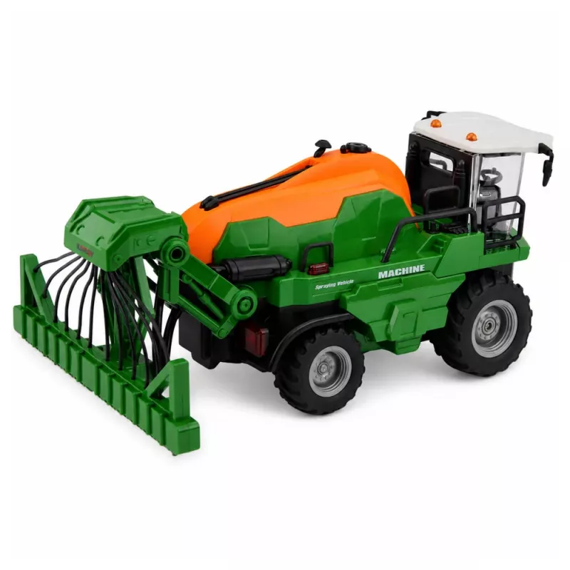 LEAN TOYS Agricultural Harvester with Sprayer Spraying Function Lights Sounds 1:24