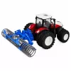 LEAN TOYS Remote Controlled Tractor with Roller RC Lights Red 1:24