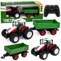 LEAN TOYS Remote Controlled Farm Tractor with Tipper Trailer, Lights, Sound 1:24