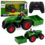 LEAN TOYS Remote Controlled RC Agricultural Tractor with Box Trailer Farmer 1:24