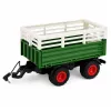 LEAN TOYS Remote Controlled RC Agricultural Tractor with Tipper Trailer and Lights 1:24