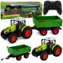 LEAN TOYS Remote Controlled RC Agricultural Tractor with Tipper Trailer and Lights 1:24