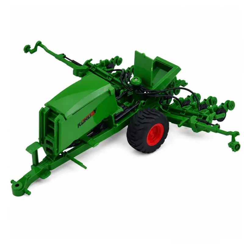 LEAN TOYS Agricultural Tractor with Seeder and Cultivator Lights Sounds Yellow 1:24