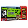 LEAN TOYS Truck with Crane and Vehicle Transporter Lights Sounds Green