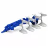 LEAN TOYS Agricultural Combine Harvester with Header and Plow Farmer Figures Horse Lights Sounds 4 pcs.