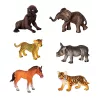 LEAN TOYS Wild Animals Figures Set Leopard Tiger Elephant Horse Park 3D Board