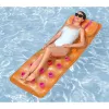 Bestway 43015 Inflatable Air Mat for Swimming Pool, Orange, 183x69x15 cm
