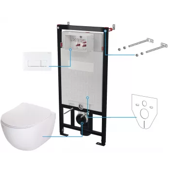 DEANTE 6-in-1 Concealed Toilet Set