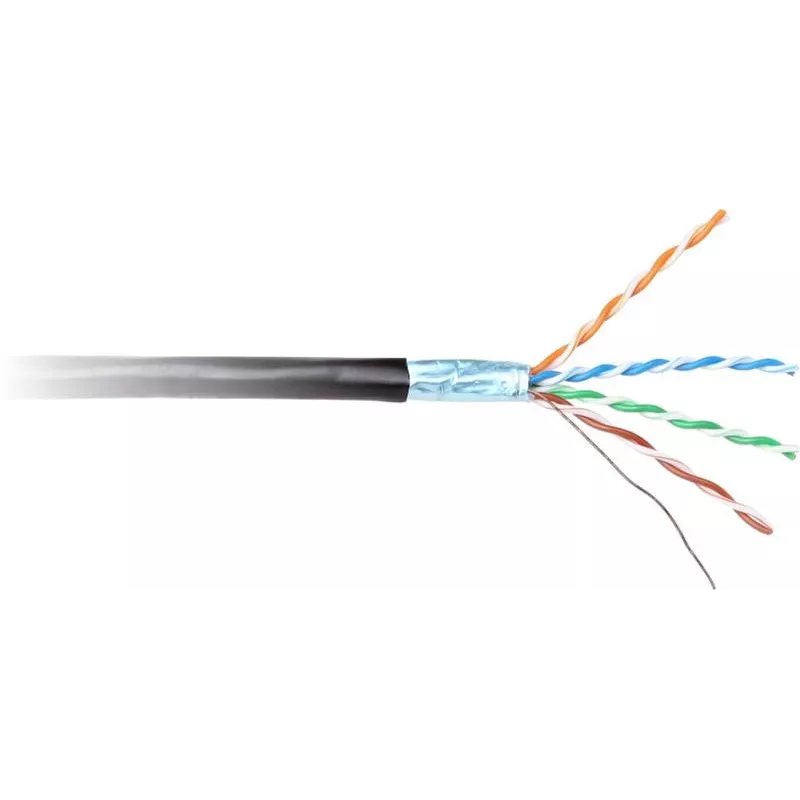 GETFORT Cat.6 F/UTP Outdoor UV Resistant Dry Core Network Cable 305m (1000ft) Black