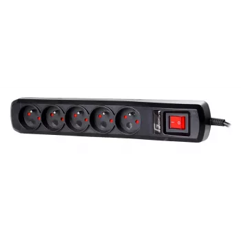 Getfort Surge Protector Power Strip 5A 3m Black