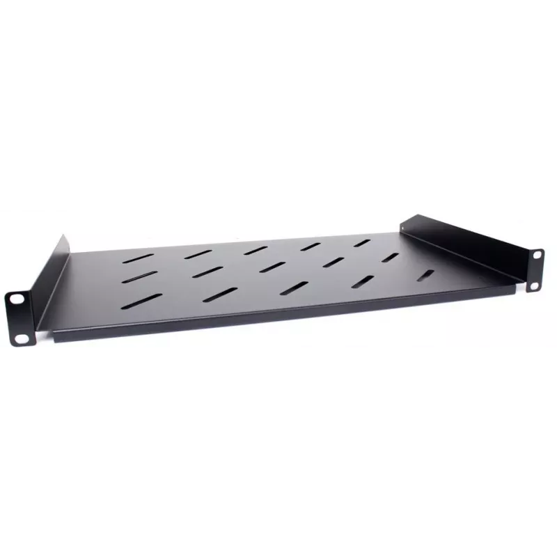 Getfort Universal 19-inch 1U 270mm Black Rack Shelf