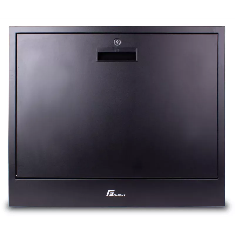 Getfort 2U Wall-Mount CCTV Rack 580x540x130mm Black