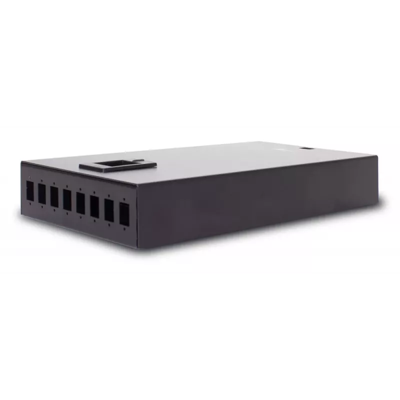 GETFORT GF-FO-PSN2-8SX Fiber Optic Patch Panel, 8xSC/PC Simplex, Wall-mount, Grey