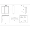 GETFORT GF-FO-PSNW-24SX Fiber Optic Distribution Box, 12 Fibers, SC/LC, Wall-Mounted, Light Grey