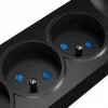 Getfort 5P 5m Black USB Surge Protector Power Strip