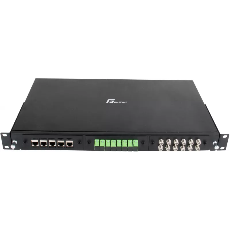 GETFORT GF-FO-MOD 1U 19-inch Rack Mount Fiber Optic Patch Panel, 3 Module Slots, Black