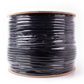 GETFORT Cat.5e U/UTP Outdoor Cable with Messenger Wire 305m Black