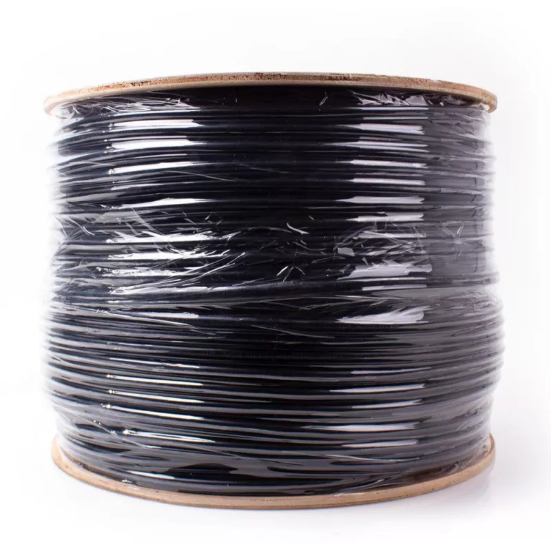 GETFORT Cat.5e U/UTP Outdoor Cable with Messenger Wire 305m Black
