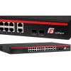 GETFORT GF-226G-24P-250 Unmanaged PoE+ Switch, 24x 10/100Mbps PoE+ Ports, 2x Gigabit RJ45, 2x SFP, 250W, Rackmount