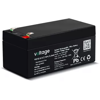 VOLTAGE AGM Battery 12V 3.5Ah VE12-3.5 (6-9 Years Life)
