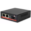 GETFORT GF-102-2PG-S-65 PoE+ Media Converter 2-Port Gigabit Ethernet SFP RJ-45 1000Mbps