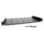 Getfort Universal 19-inch 1U 170mm Rack Shelf Black