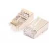 GETFORT RJ45 Cat.6A Shielded Connector with Wire Guide, 8P8C, 100 pcs