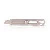 Getfort 6-in-1 Folding Utility Knife with Quick-Change Blade, SK5 Steel, Aluminum Handle, Black/Silver